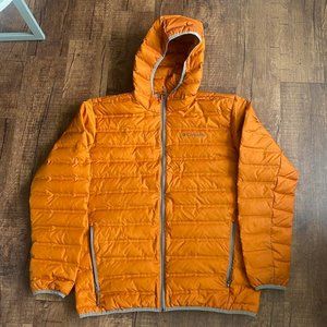 Lightweight warm copper men’s puffer down jacket by columbia!